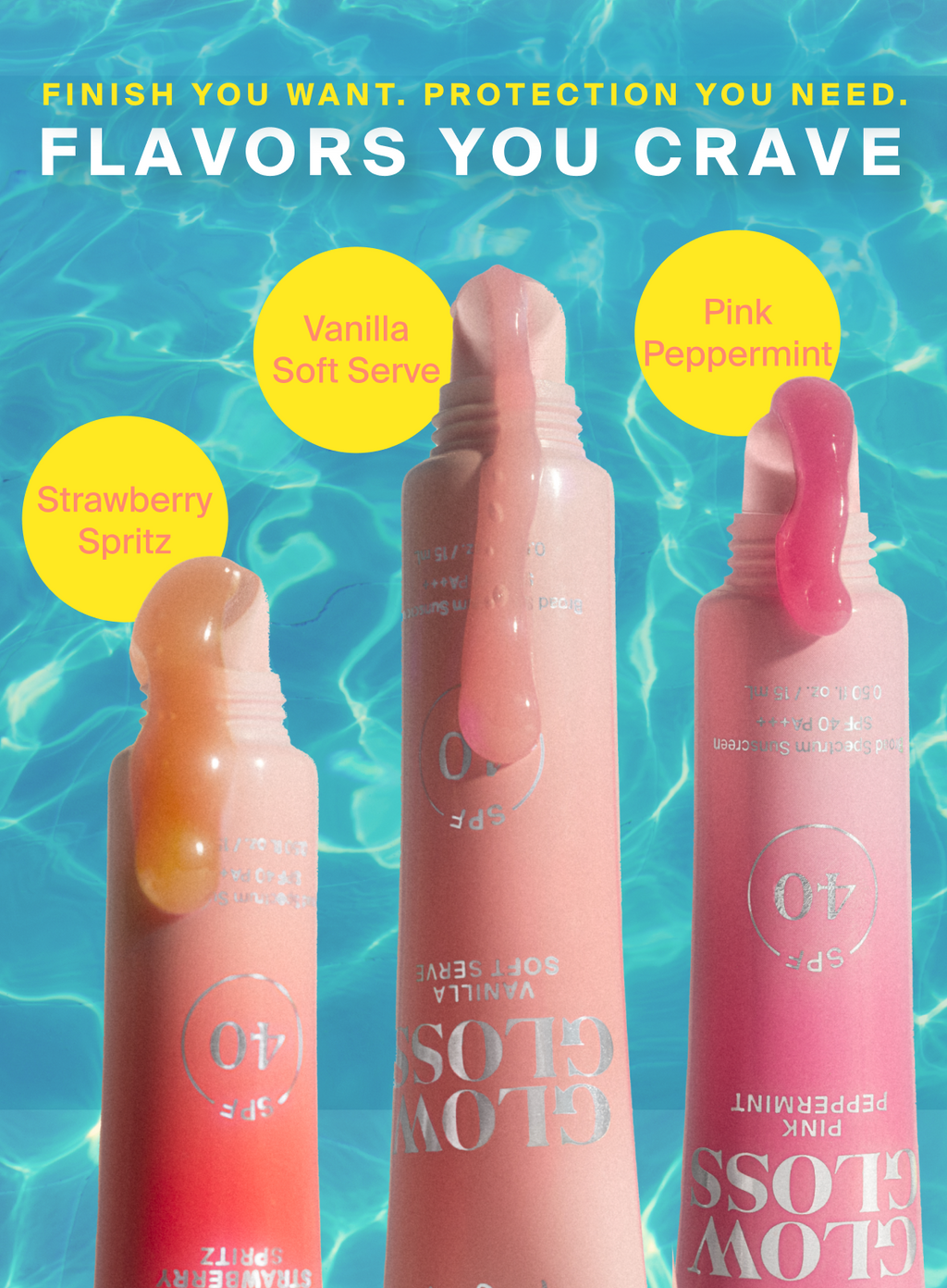 NEW! Glow Gloss SPF 40 Lip Balm Trio