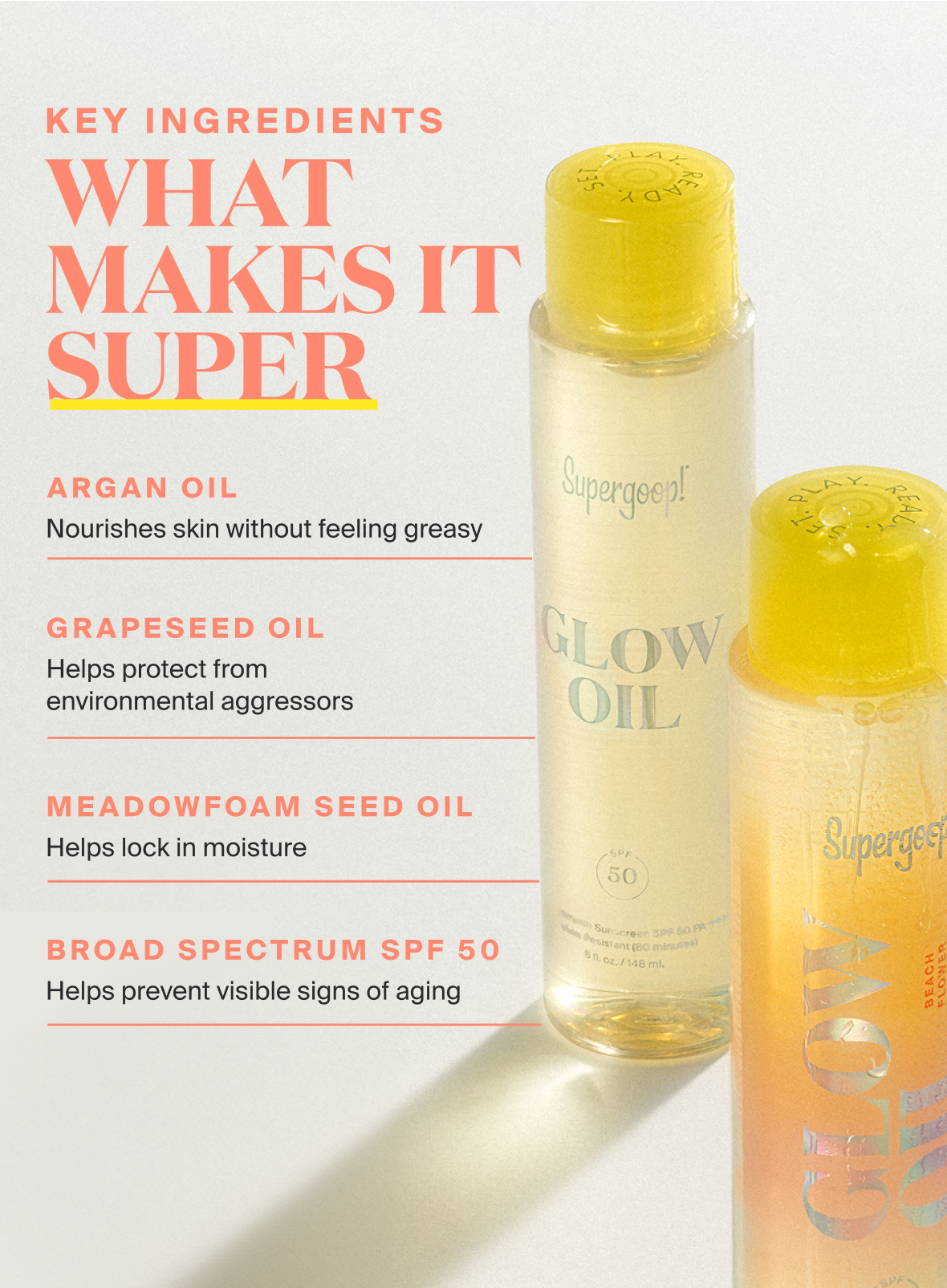 Glow Oil SPF 50 Body Oil 1 fl oz