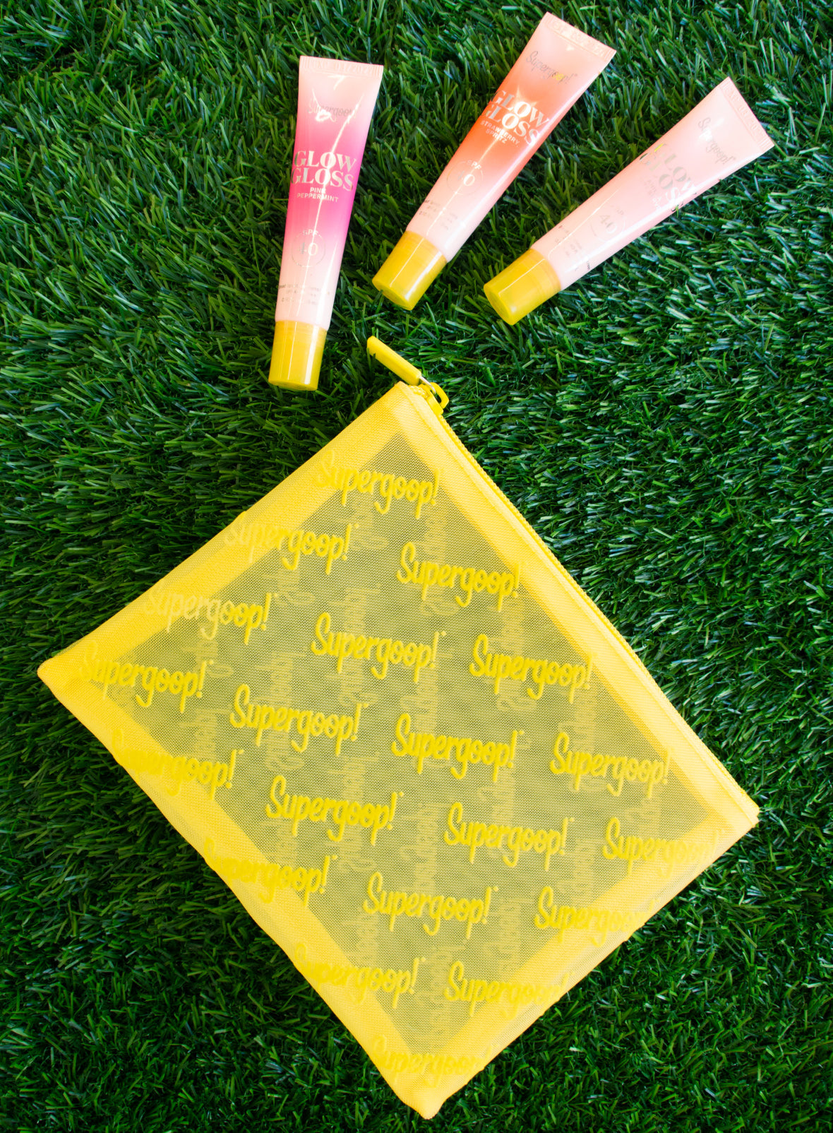 Supergoop! Mesh Zip Pouch Bag