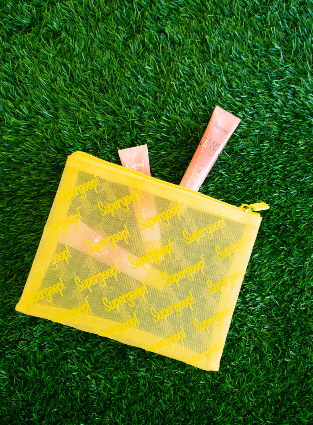 Supergoop! Mesh Zip Pouch Bag